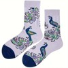 Peacock Socks (Women's Sizes Adult Medium) from the Sock Panda - 3 of 3