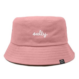 Dalix Salty Embroidered Bucket Hat Cotton Summer Beach Vacation Cap Womens - 1 of 4