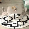 Folding Table and Chairs Set of 3 for Boys and Girls, Portable Table and Chair with Pu Soft Cushion, Suitable for Eating, Reading, Playing - 3 of 4