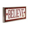 Stupell Industries Believe Red Christmas Phrase, 25" x 11" - 3 of 4