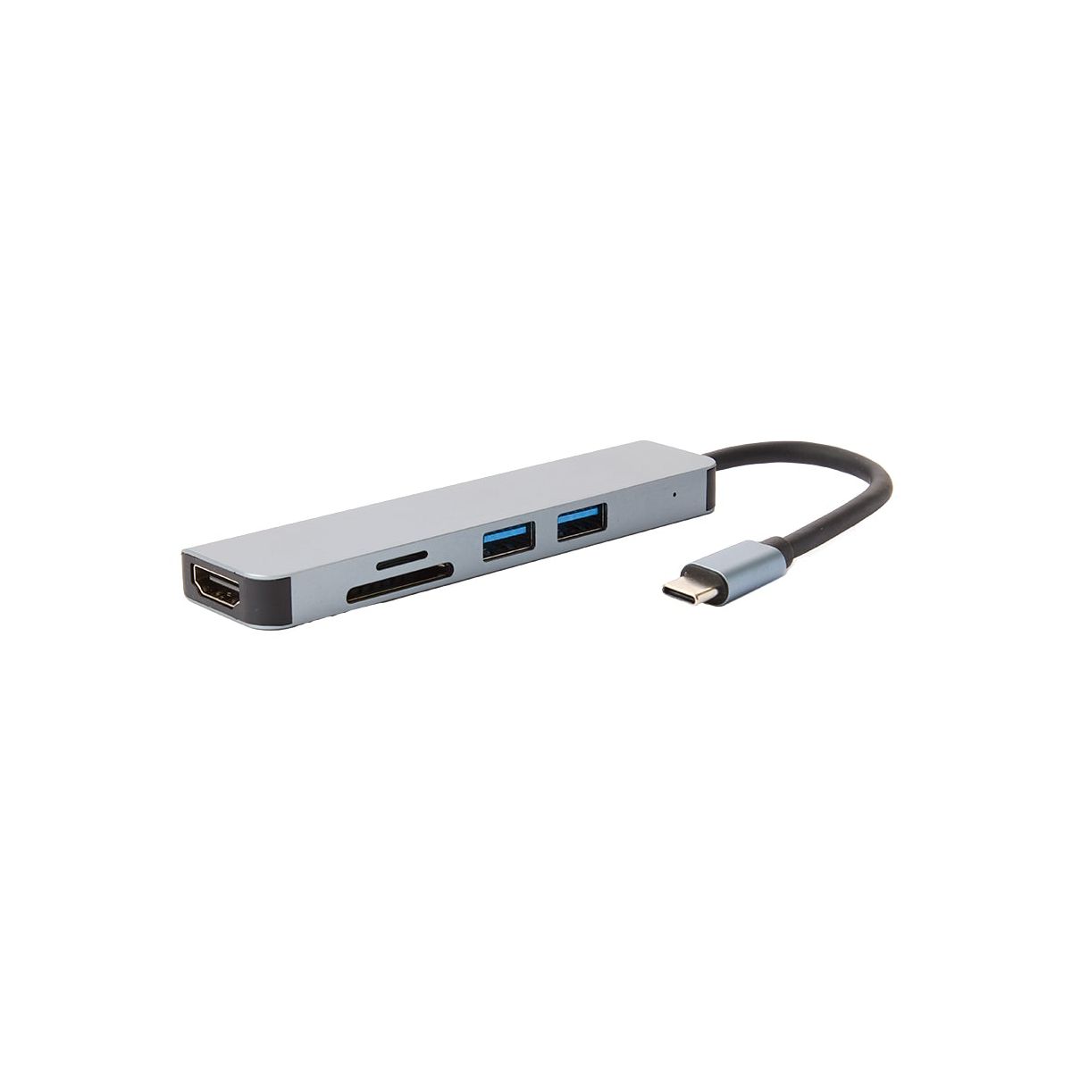 The Lakeside Collection USB-C Hub 5-In-1 Compact Durable Design With HDMI TF/SD Card Readers - - thumbnail 2