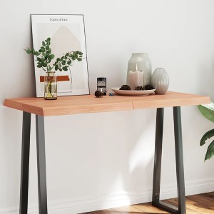 vidaXL Table Top Light Brown 47.2"x23.6"x(0.8"-2.4") Treated Solid Wood Live Edge - 1 of 4