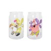 Silver Buffalo Nickelodeon SpongeBob SquarePants Characters Can-Shaped Glass Cups | Set of 4 - 3 of 4