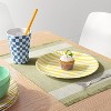 10" Melamine Striped Dinner Plate Yellow - Room Essentials™ - 2 of 3