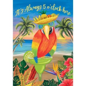 Always 5 O'Clock Summer Garden Flag Nautical 18" x 12.5" Briarwood Lane - 1 of 4