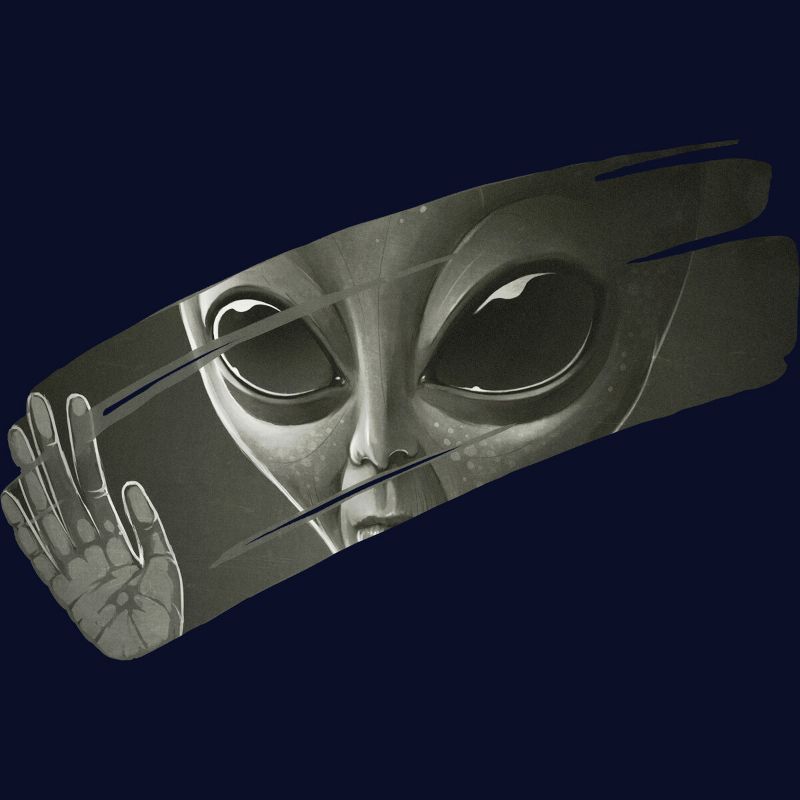 Junior's Design By Humans Alien By surgeryminor T-Shirt, 2 of 4