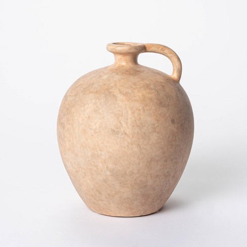 8" X 7" Weathered Jug Vase Brown - Threshold™ Designed With Studio Mcgee :  Target