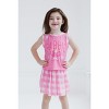 Barbie Girls Tank Top and Pleated Skort Outfit Set Little Kid to Big Kid - 3 of 4