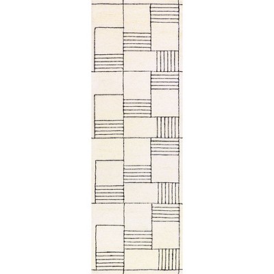 Nuloom Danika Abstract Checkered Wool Indoor Area Rug