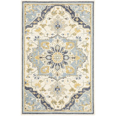Oriental Weavers Alfresco 28402 Blue/ Ivory Indoor Area Rug - 5' x 8'