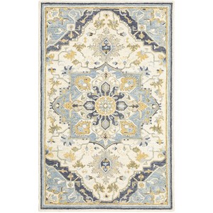 Oriental Weavers Alfresco 28402 Blue/ Ivory Indoor Area Rug - 5' x 8' - 1 of 4