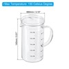 Unique Bargains Borosilicate Glass Scale Measure Cups with Glass Lid and V-Shaped Spout - 2 of 4