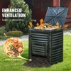 VEVOR Garden Compost Bin 80 Gal, BPA Free Composter, Large Capacity Outdoor Composting Bin with Top Lid and Bottom Door, Easy Assembling - 3 of 4