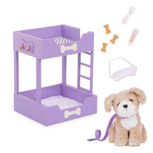 Our Generation Pet Dog Plush Bunk Bed Home Furniture Accessory