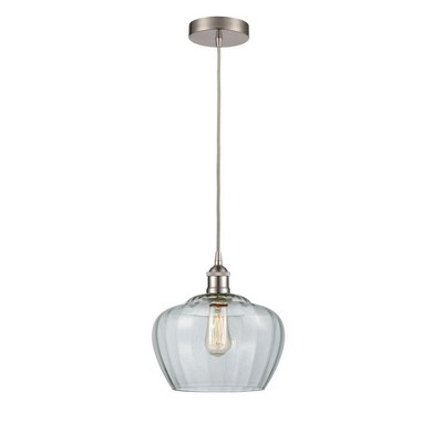Fenton - 1 Light Mini Pendant In Industrial Style-11.5 Inches Tall and 11 Inches Wide