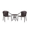 Palm Harbor 3pc Outdoor Wicker Seating Set - Brown - Crosley - 4 of 4