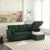 CAVINAS Modular L-Shaped Sofa, Modular 3 Seater Sofa with Reversible Chaise Lounge, Sofa Bed, Sleeper Sofa, Sofa Combination with Storage Seats - 2 of 4