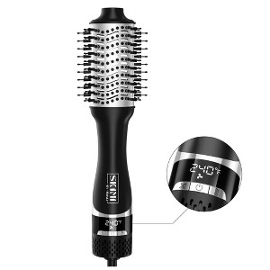 SKIMI Hair Dryer Brush, Blow Dryer Brush in One, Negative Ion Hot Air Dryer, Display Screen, Ceramic Barrel, Hot Air Straightener Brush for Smooth - 1 of 4