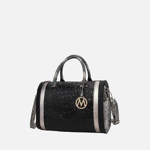 MKF Collection Eleanor Faux Crocodile-Embossed Vegan Leather Women’s Satchel by Mia K - 1 of 4