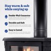 DuraVent DVL 6DVL-48 6'' Galvanized Steel/Stainless Steel Double Wall Wood Burning Stove Pipe Connector to Vent Smoke or Exhaust, Black - 3 of 4