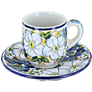 Blue Rose Polish Pottery 428-135 Millena Espresso Cup & Saucer - 1 of 1