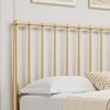 Twin Size Metal Platform Bed Frame with Spindle Headboard, No Box Spring Needed, 12-Inch Underbed Storage, Firm Support, Easy Setup, Gold - 2 of 4