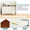 CAVINAS Double Column 6-Drawer Dresser with 3 Rows,Modern Storage Closet Dresser for Bedroom,Metal Handle - 4 of 4