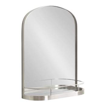 Kate and Laurel Peyson Framed Arch Mirror with Shelf