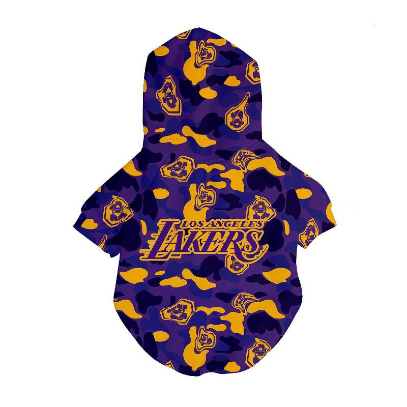 NBA Los Angeles Lakers Pets Camouflage Hooded Sweatshirt - XL, 1 of 2