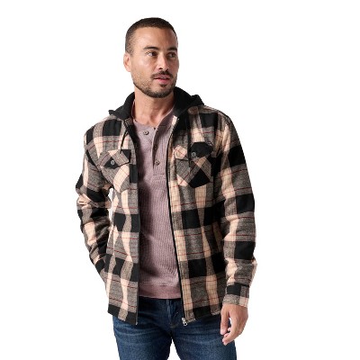 Dakota hooded quilted flannel work online shirt