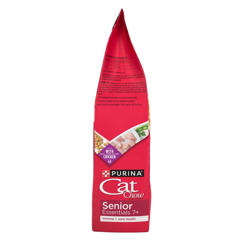 Purina Cat Chow Immune &#38; Joint Health Senior Essentials Chicken Flavor Dry Cat Food - 3.15lbs, 5 of 9
