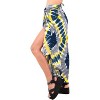LA LEELA Women's Bikini Beach Wrap Swimwear Cover up Skirt Bathing suit Summer Wraps Sarong Swimsuits for Women One Size Gray, Tie Dye Design - 3 of 4