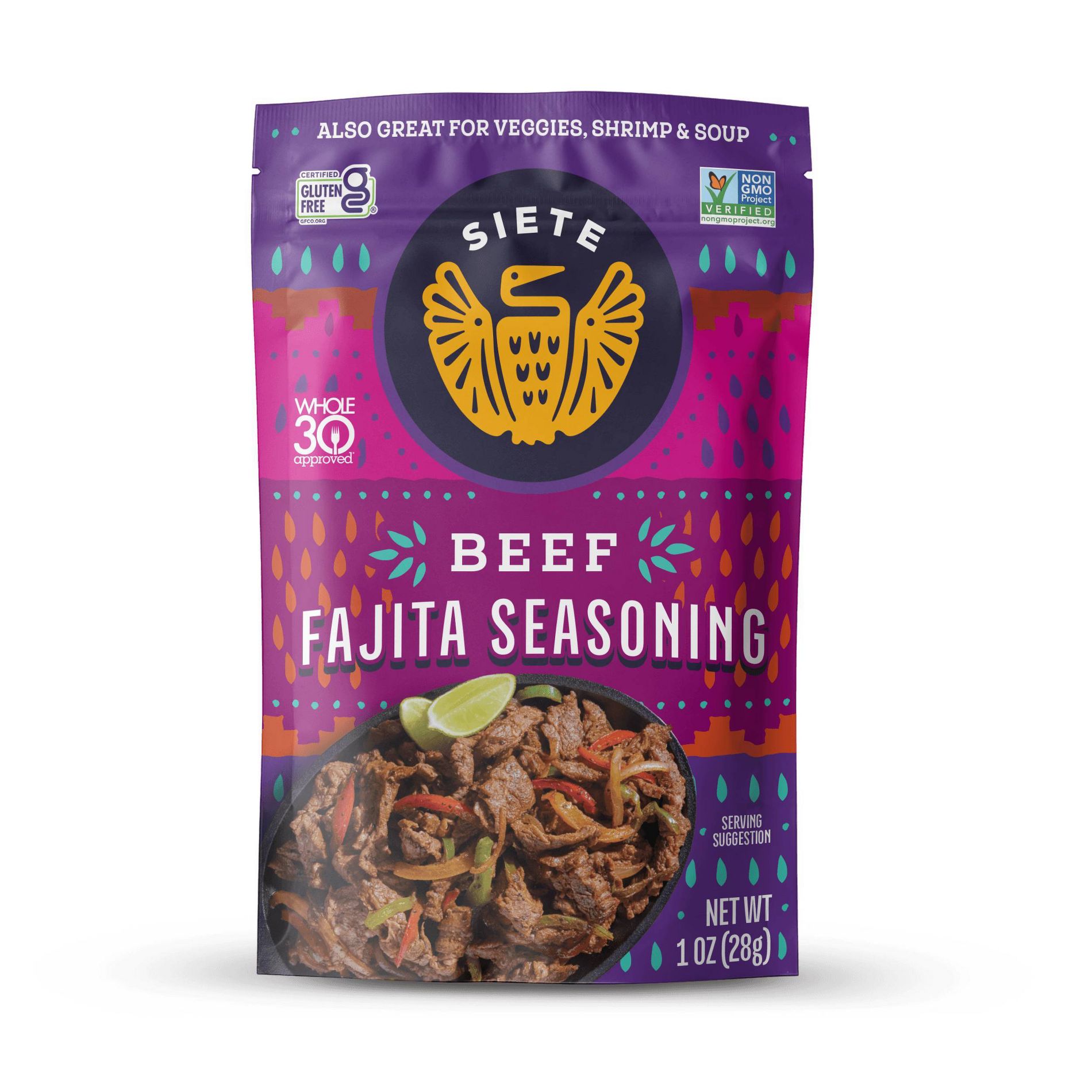 Siete Gluten Free Beef Fajita Seasoning - 1oz