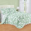 Collections Etc Brady Reversible Oversized Two-Tone Leaf Design Quilt - 2 of 3