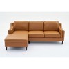 94.5" Modern Genuine Leather L-Shaped Sectional Sofa with Left Chaise Lounge - 4 of 4