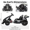 COZONY 24V Kids Electric Drift Kart, 300W Motor 8.5MPH, EVA Tires, Adjustable Length, Drift/Sport Modes, Brake Peda - 2 of 4