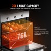 VEVOR Single Wall Oven, 24" Electric Built-in Wall Oven with 6 Cooking Functions, 2.68 Cu.Ft Electric Wall Ovens with Timer, 2000W Electric Oven - 4 of 4
