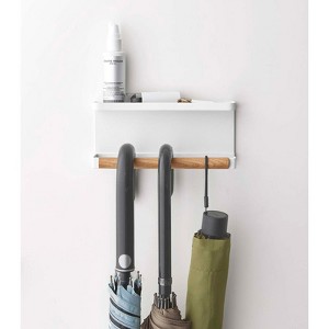Yamazaki Home - Magnetic Umbrella Holder - Steel + Wood - 1 of 4
