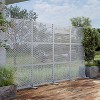 SpassWay 72"H 47"W Outdoor Metal Garden Trellis Privacy Screen Lattice Panel Indoor Room Divider - 3 of 4