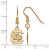 Black Bow Jewelry 14k Yellow Gold Plated Sterling Silver South Carolina Gamecocks NCAA Dangle Earrings - 2 of 3