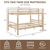 Dsvimoy Bed Bunk Bed with Protective Guardrails and Easy Assembly for Kids Room, Off-White, 79.13"*59.06"*61.81" - 3 of 4