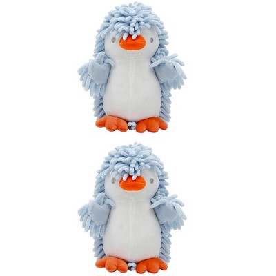 REGALWOVEN 2 Packs Cute Cartoon Animal Chenille Soft Absorbent Decorative Hand Towel 8" x 8"
