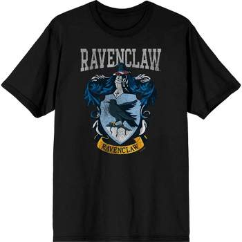 Harry Potter Short Sleeve T-shirt Target Men\'s Ravenclaw Neck Crest Crew 