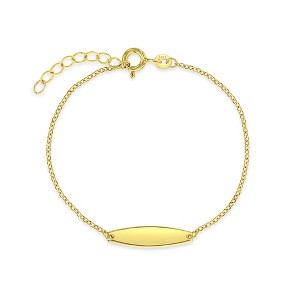 Girls' Classic Tag ID Bracelet 14k Gold - In Season Jewelry - 1 of 4