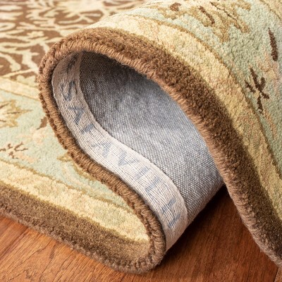 Antiquity Brown and Green Wool 2' x 3' Handmade Area Rug