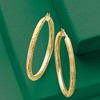 Ross-Simons 14kt Yellow Gold Diamond-Cut Hoop Earrings - 4 of 4