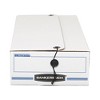 Bankers Box LIBERTY Check and Form Boxes, 9.25" x 23.75" x 4.25", White/Blue, 12/Carton - 3 of 4