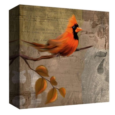 16" x 16" Red Bird Decorative Wall Art - PTM Images