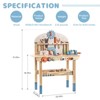 ROBOTIME Tool Bench Set for Kids,Large Wooden Work Bench Construction Toys Set for Boys Girls 3+ Years, Blue, 23.43''*11.69''*31.23'' - 3 of 4