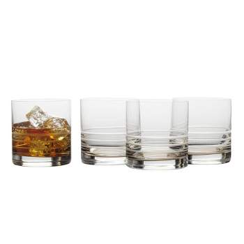 Mikasa Cal Ombre Double Old Fashioned Whiskey Glasses, Set of 4, 15.5-Ounce
